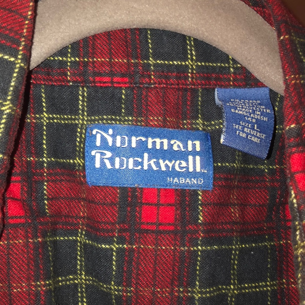 Cozy Vintage Haband  Norman Rockwell Flannel